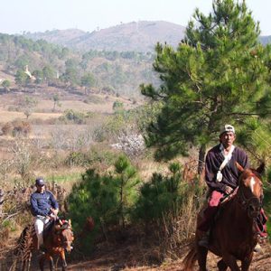 Pony trekking around Kalaw